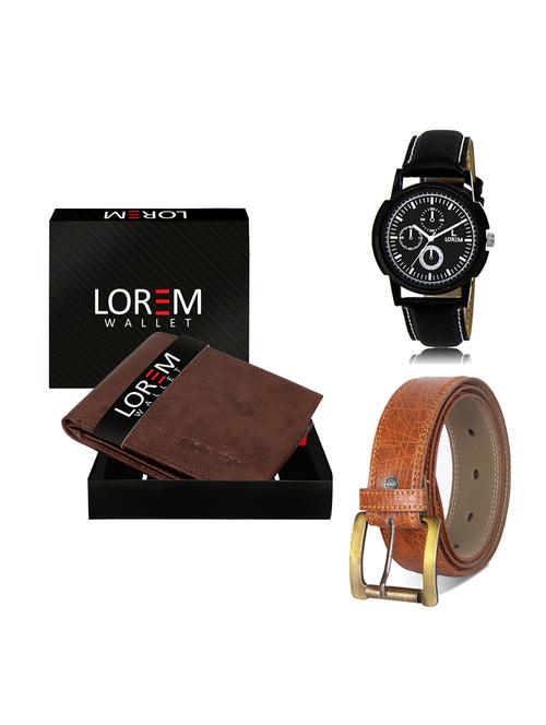 belt, wallet & watch gift combo - 19275252 - Very Small Image - 1