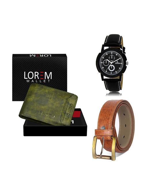 belt, wallet & watch gift combo - 19275267 - Very Small Image - 1