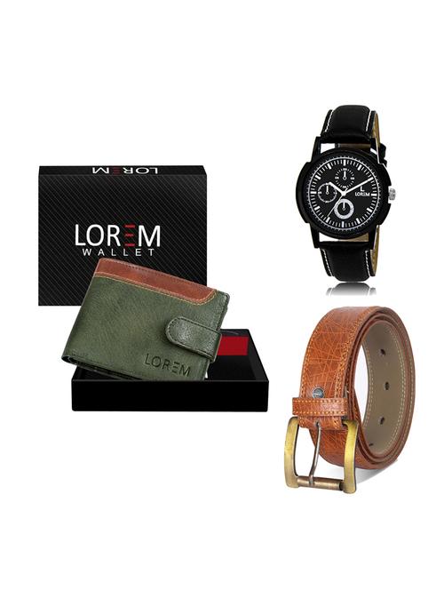 belt, wallet & watch gift combo - 19275286 - Very Small Image - 1