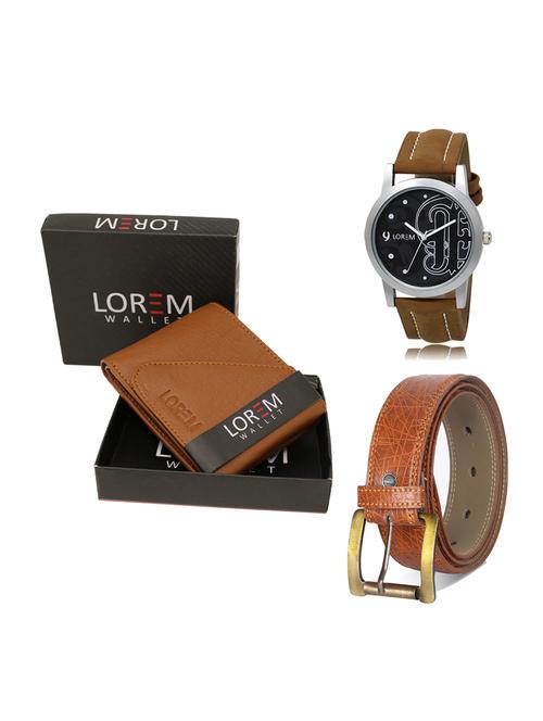 belt, wallet & watch gift combo - 19275287 - Very Small Image - 1