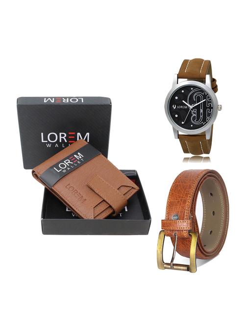 belt, wallet & watch gift combo - 19275295 - Very Small Image - 1