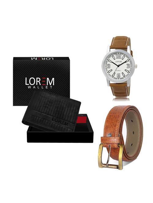 belt, wallet & watch gift combo - 19275361 - Very Small Image - 1