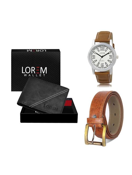 belt, wallet & watch gift combo - 19275365 - Very Small Image - 1