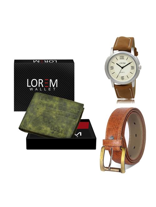 belt, wallet & watch gift combo - 19275392 - Very Small Image - 1