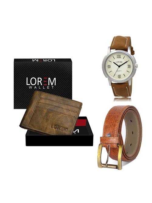 belt, wallet & watch gift combo - 19275394 - Very Small Image - 1