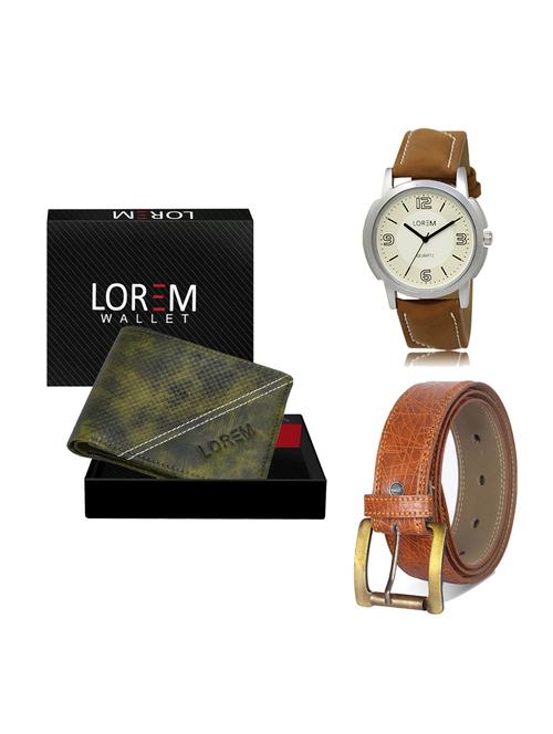 belt, wallet & watch gift combo - 19275409 - Very Small Image - 1