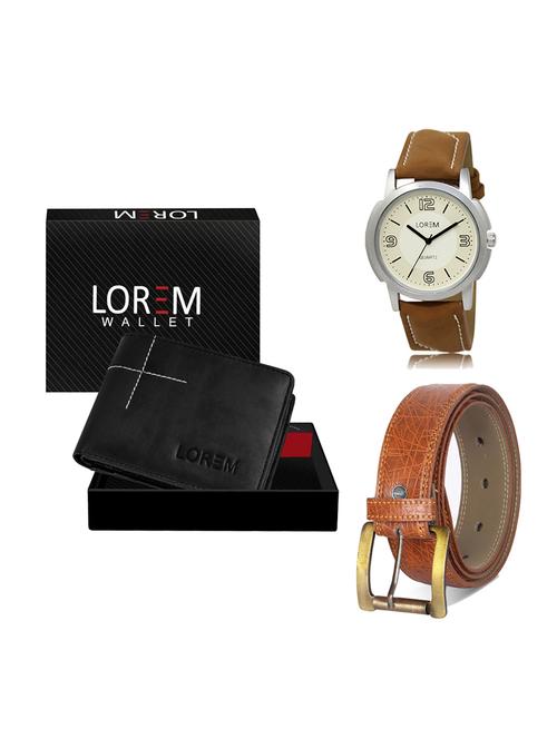 belt, wallet & watch gift combo - 19275415 - Very Small Image - 1