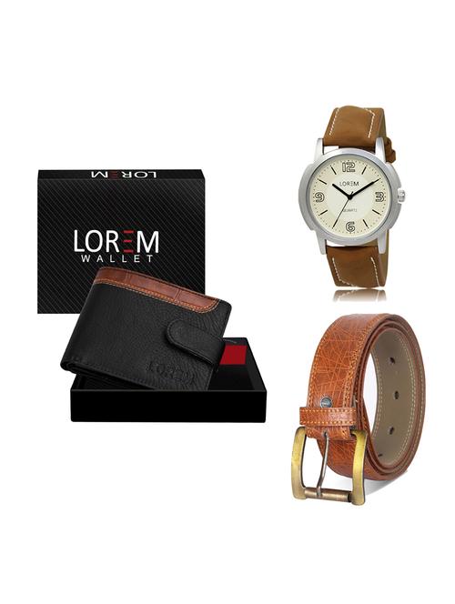 belt, wallet & watch gift combo - 19275420 - Very Small Image - 1