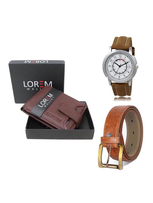 belt, wallet & watch gift combo - 19275429 - Very Small Image - 1