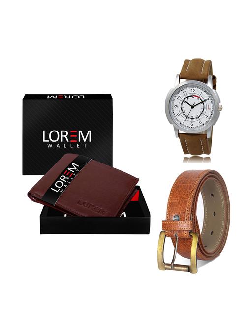 belt, wallet & watch gift combo - 19275434 - Very Small Image - 1