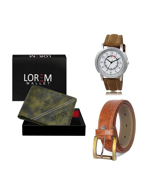 belt, wallet & watch gift combo - 19275454 - Very Small Image - 1