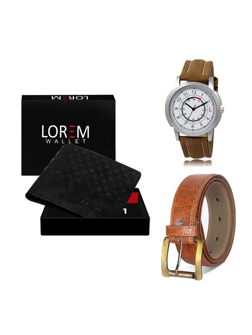 belt, wallet & watch gift combo - 19275459 - Very Small Image - 1