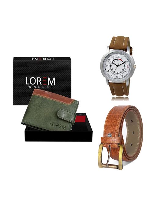 belt, wallet & watch gift combo - 19275466 - Very Small Image - 1