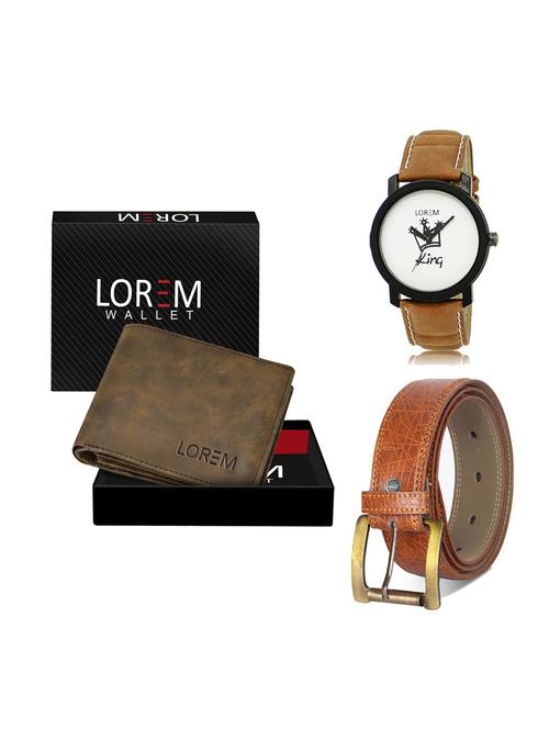 belt, wallet & watch gift combo - 19275490 - Very Small Image - 1