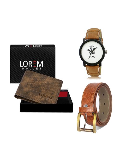 belt, wallet & watch gift combo - 19275493 - Very Small Image - 1