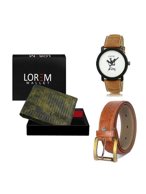 belt, wallet & watch gift combo - 19275495 - Very Small Image - 1