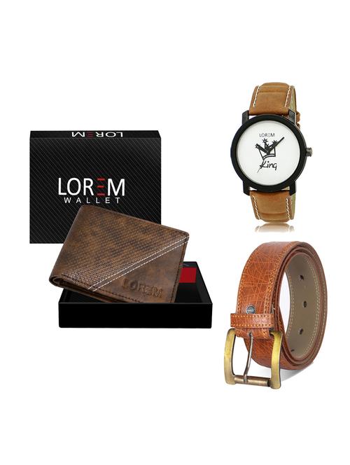belt, wallet & watch gift combo - 19275497 - Very Small Image - 1
