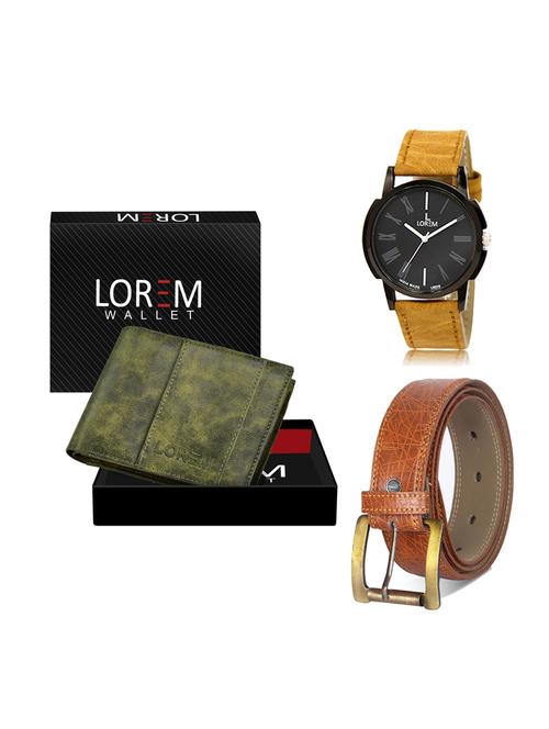 belt, wallet & watch gift combo - 19275528 - Very Small Image - 1