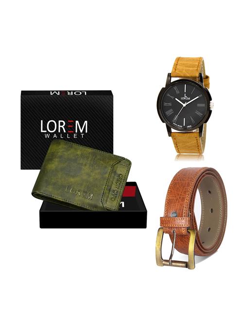 belt, wallet & watch gift combo - 19275537 - Very Small Image - 1