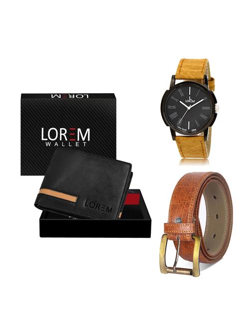 belt, wallet & watch gift combo - 19275552 - Very Small Image - 1