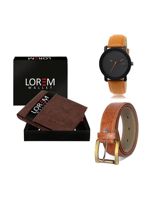 belt, wallet & watch gift combo - 19275567 - Very Small Image - 1