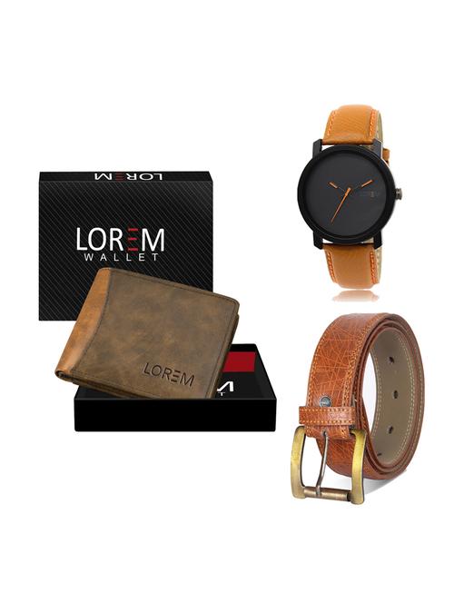 belt, wallet & watch gift combo - 19275581 - Very Small Image - 1