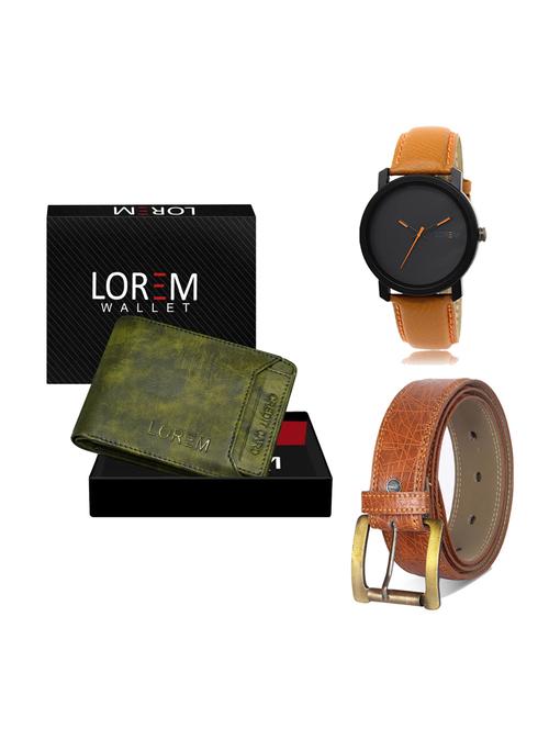 belt, wallet & watch gift combo - 19275582 - Very Small Image - 1