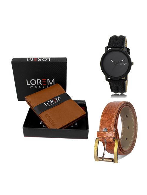 belt, wallet & watch gift combo - 19275603 - Very Small Image - 1