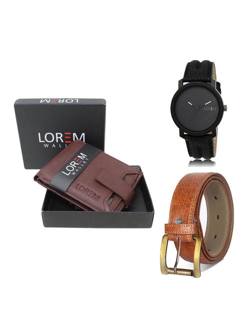 belt, wallet & watch gift combo - 19275609 - Very Small Image - 1