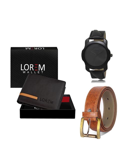belt, wallet & watch gift combo - 19275688 - Very Small Image - 1