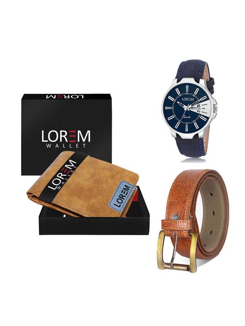 belt, wallet & watch gift combo - 19275701 - Very Small Image - 1