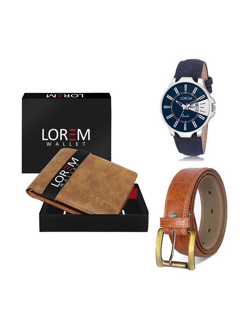 belt, wallet & watch gift combo - 19275703 - Very Small Image - 1