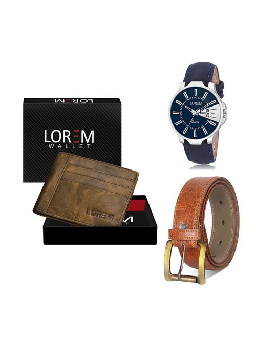 belt, wallet & watch gift combo - 19275709 - Very Small Image - 1