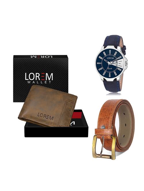 belt, wallet & watch gift combo - 19275714 - Very Small Image - 1