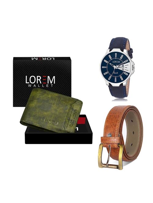belt, wallet & watch gift combo - 19275717 - Very Small Image - 1