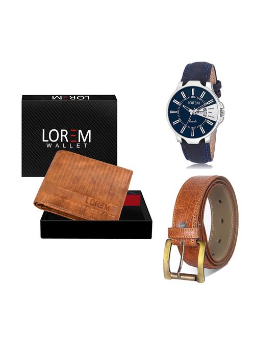 belt, wallet & watch gift combo - 19275719 - Very Small Image - 1