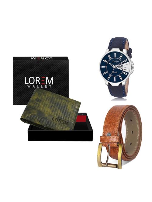 belt, wallet & watch gift combo - 19275720 - Very Small Image - 1