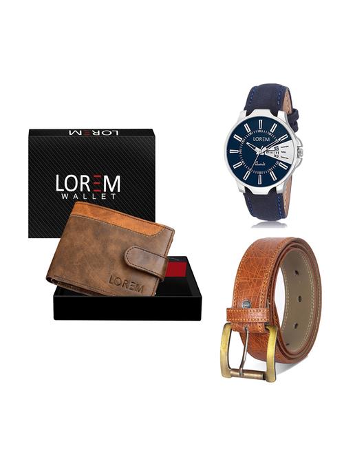 belt, wallet & watch gift combo - 19275734 - Very Small Image - 1
