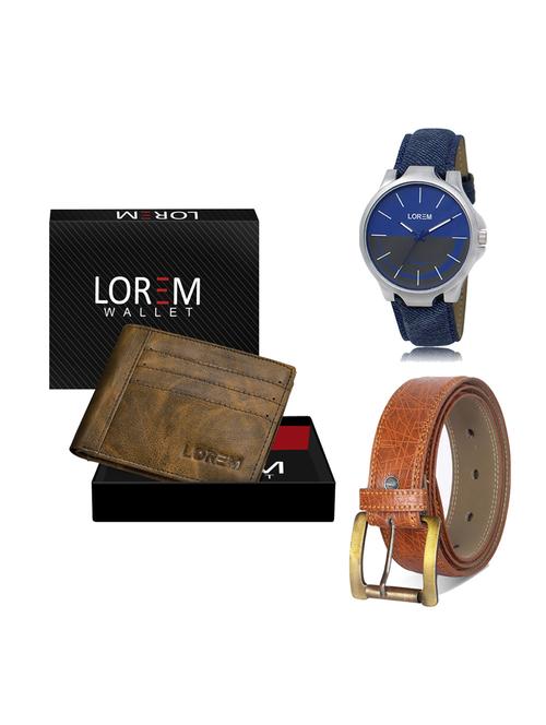 belt, wallet & watch gift combo - 19275754 - Very Small Image - 1