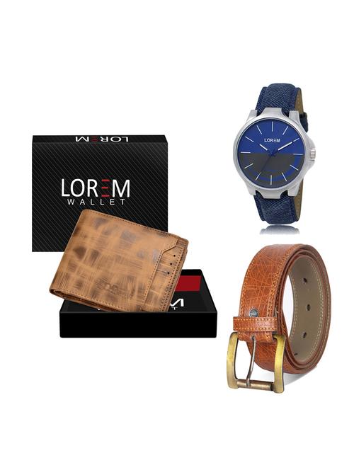 belt, wallet & watch gift combo - 19275756 - Very Small Image - 1