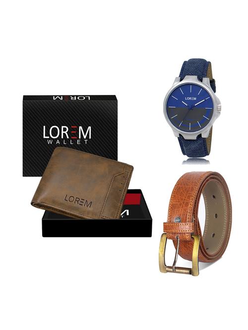 belt, wallet & watch gift combo - 19275759 - Very Small Image - 1