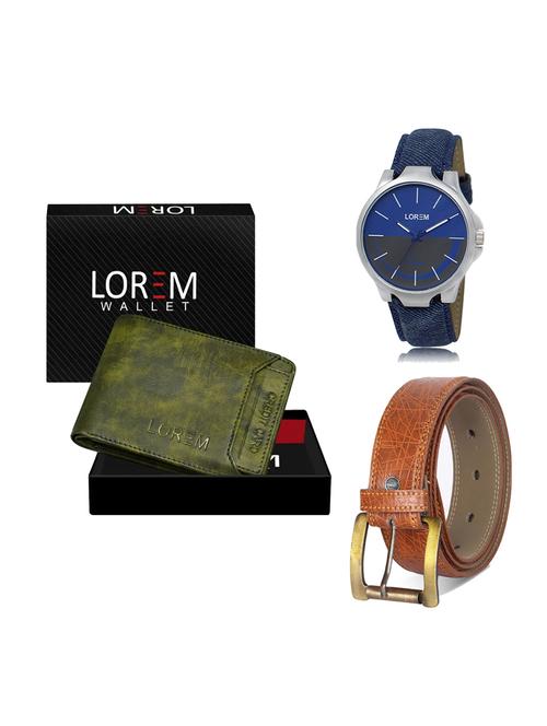belt, wallet & watch gift combo - 19275762 - Very Small Image - 1