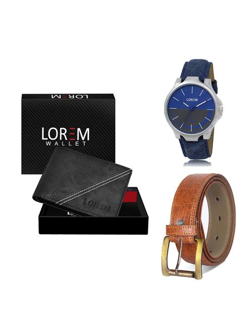 belt, wallet & watch gift combo - 19275770 - Very Small Image - 1