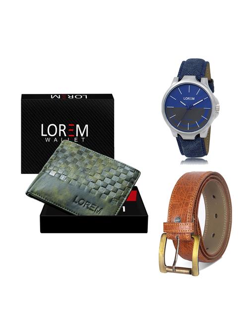 belt, wallet & watch gift combo - 19275773 - Very Small Image - 1