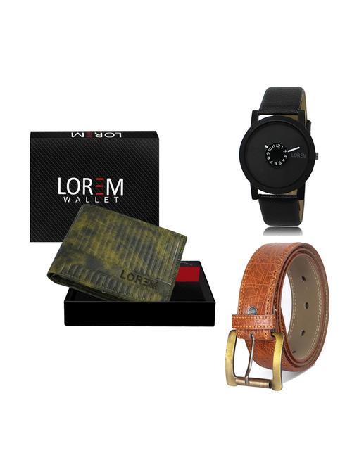 belt, wallet & watch gift combo - 19275810 - Very Small Image - 1