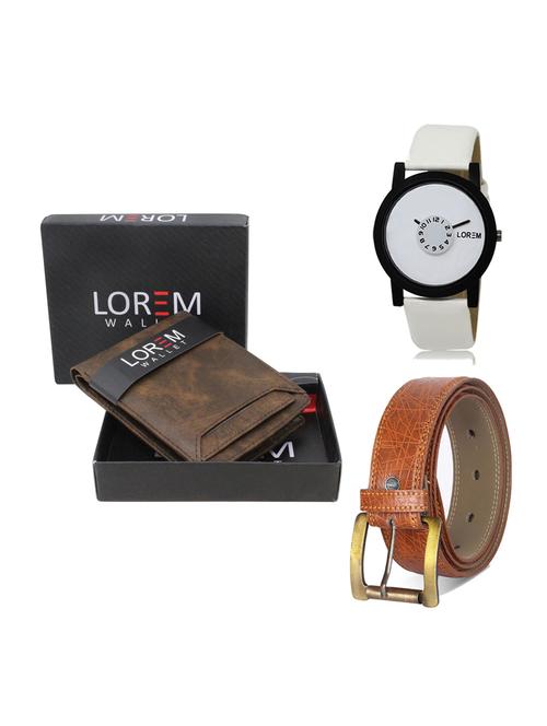 belt, wallet & watch gift combo - 19275830 - Very Small Image - 1