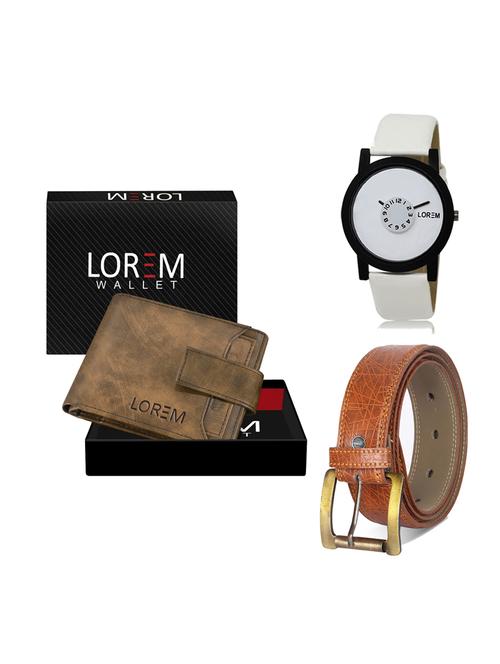 belt, wallet & watch gift combo - 19275848 - Very Small Image - 1