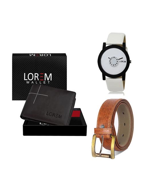 belt, wallet & watch gift combo - 19275866 - Very Small Image - 1