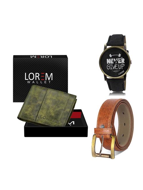 belt, wallet & watch gift combo - 19275888 - Very Small Image - 1