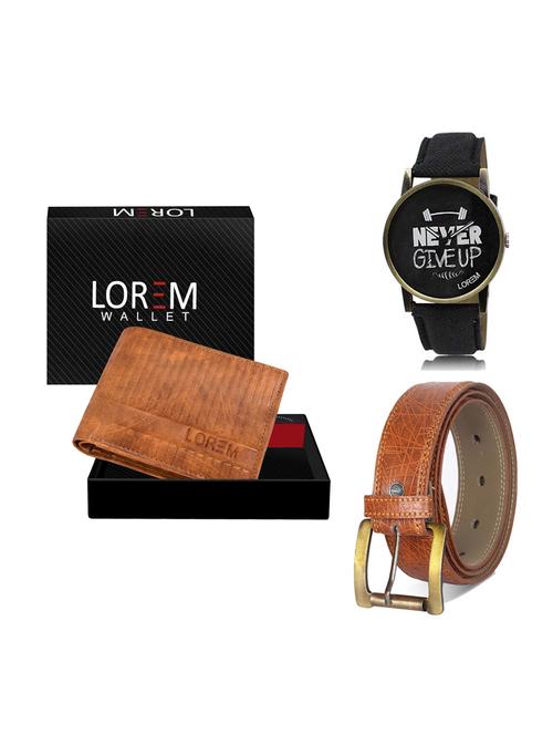 belt, wallet & watch gift combo - 19275899 - Very Small Image - 1